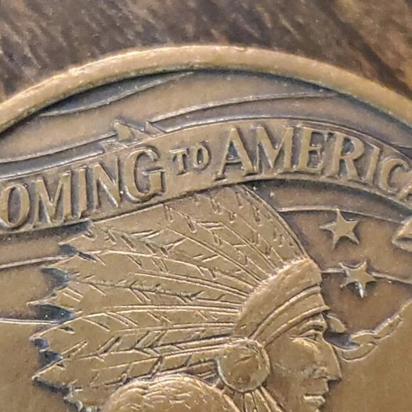 Rare 1990 Chief Chogtaw Mardi Gras Coin, 10 GAUGE GOLD Plated - Picture 6 of 9